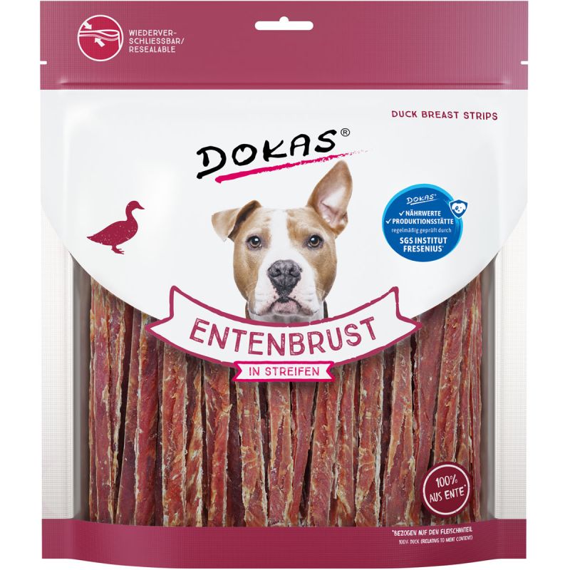 Dokas Snack Entenbrust in Streifen 500g