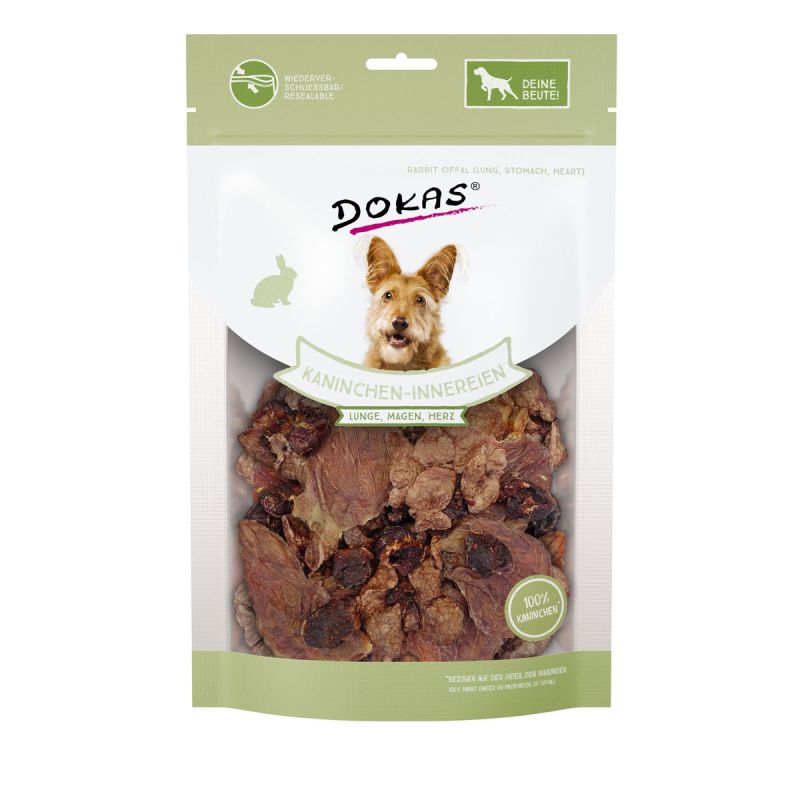Dokas Snack Kaninchen-Innereien 100g