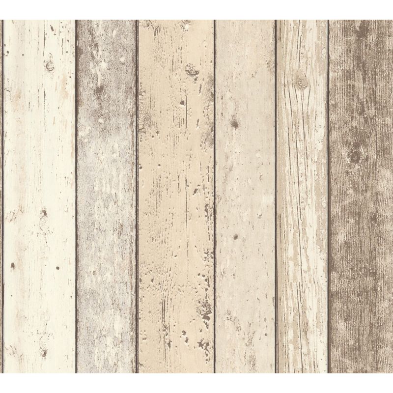 AS Creation Vliestapete Elements Vintage Holzoptik beige 10,05m x 0,53m