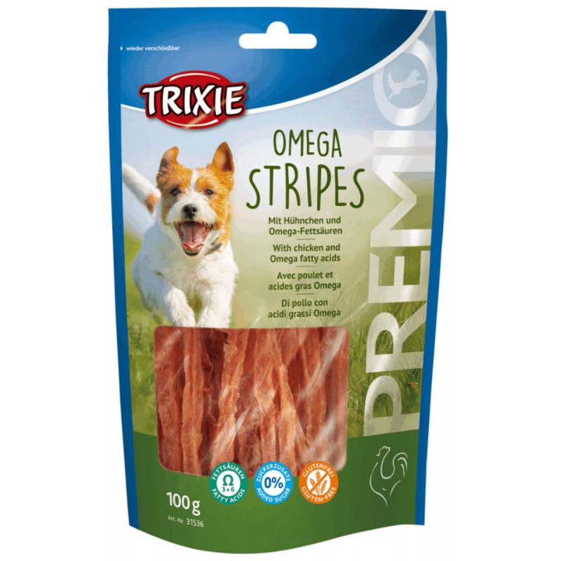 Trixie Premio Omega Stripes Hühnchen 100g