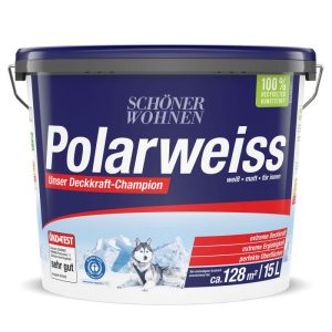Schöner Wohnen Farbe Wand- und Deckenfarbe Polarweiß 15 L