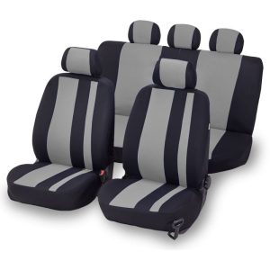 Cartrend Sitzbezug Set Newline grau schwarz 14-teilig Cartrend Sitzbezug Set Newline grau schwarz 14-teilig