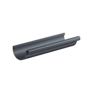 Dachrinne Aluminium halbrund anthrazit 200 cm Dachrinne Aluminium halbrund anthrazit 200 cm