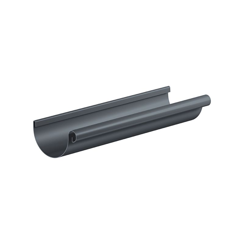 Dachrinne Aluminium halbrund anthrazit 200 cm