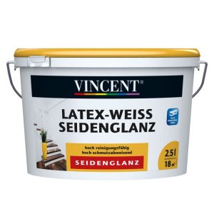 Vincent Latex-Weiß Seidenglänzend 2,5 L Vincent Latex-Weiß Seidenglänzend 2,5 L