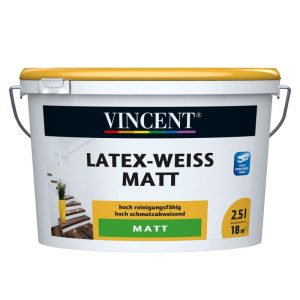 Vincent Latex-Weiß Matt 2,5 L Vincent Latex-Weiß Matt 2,5 L