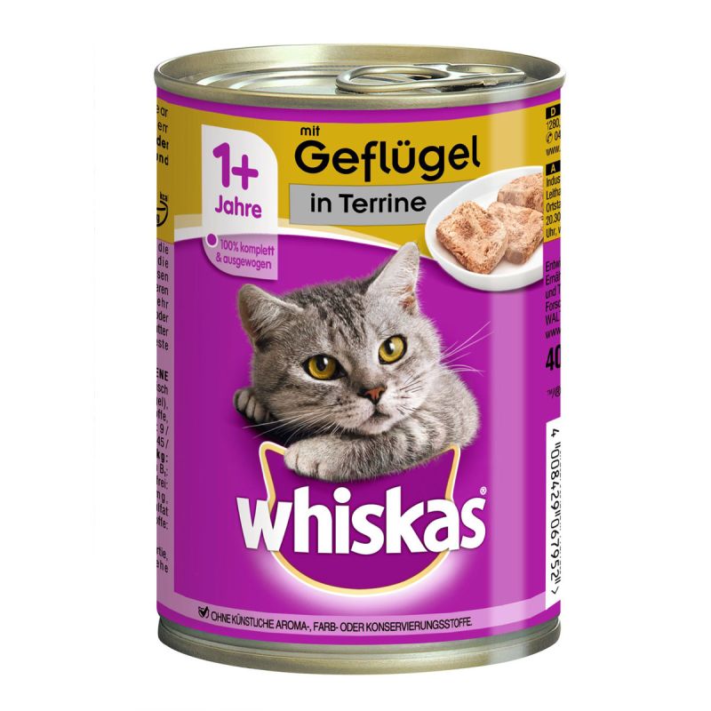 Whiskas Dose Terrine mit Geflügel 400g