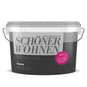 Schöner Wohnen Farbe Trend Wandfarbe Luna matt 2,5 L Schöner Wohnen Farbe Trend Wandfarbe Luna matt 2,5 L