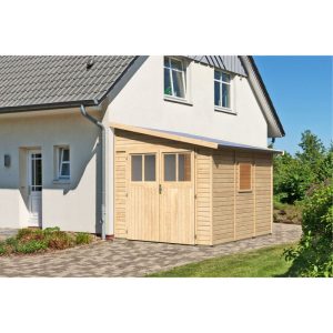Karibu Gerätehaus Bomlitz 3 naturbelassen 238 x 268 cm Karibu Gerätehaus Bomlitz 3 naturbelassen 238 x 268 cm