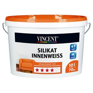 Vincent Wand- und Deckenfarbe Silikat Innenweiss MIX IT! 10 l Vincent Wand- und Deckenfarbe Silikat Innenweiss MIX IT! 10 l