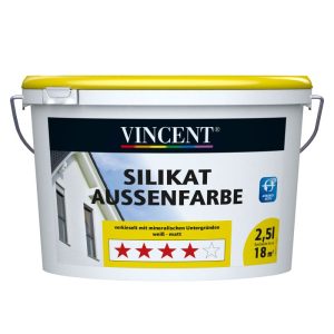 Vincent Wand- und Deckenfarbe Silikat Aussenfarbe MIX IT! 2,5 l Vincent Wand- und Deckenfarbe Silikat Aussenfarbe MIX IT! 2,5 l