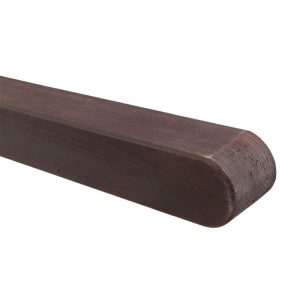 Pfosten mit Rundkopf 90 x 90 x 1000 KDI braun Pfosten mit Rundkopf 90 x 90 x 1000 KDI braun