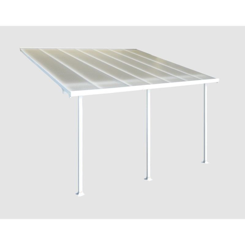 Palram Terrassenüberdachung Feria 425 x 300 cm weiß