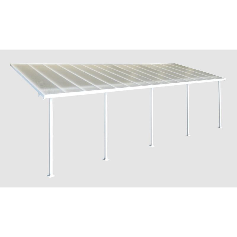 Palram Terrassenüberdachung Feria 915 x 300 cm weiß