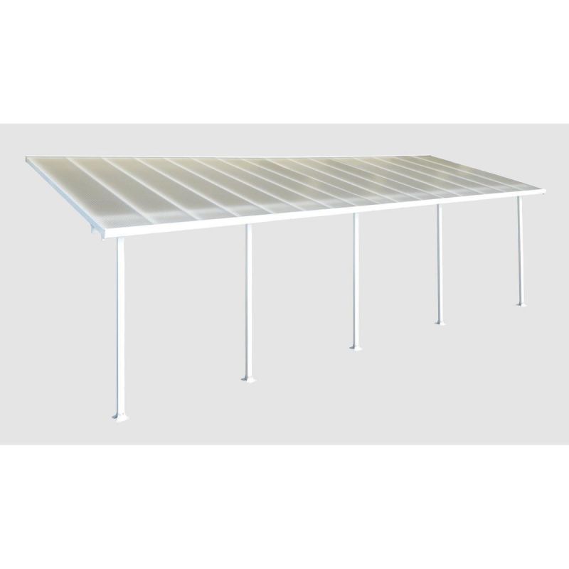 Palram Terrassenüberdachung Feria 971 x 300 cm weiß