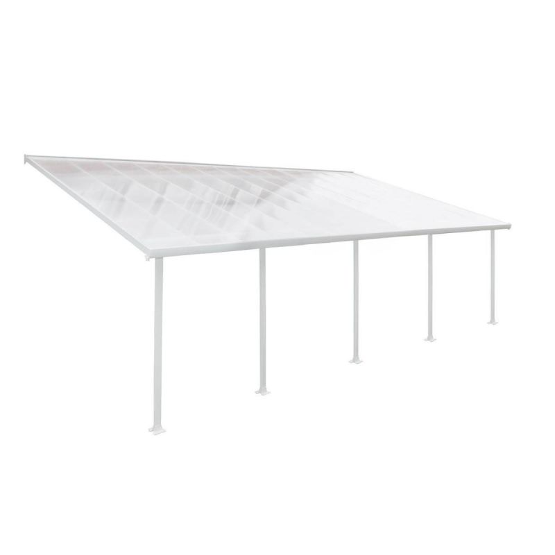 Palram Terrassenüberdachung Feria 787 x 400 cm weiß
