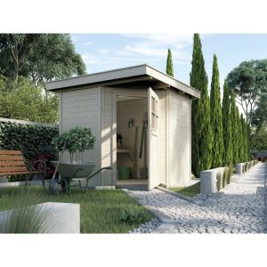 Weka Gartenhaus 229 21 mm natur mit Fußboden 209 x 205 x 217 cm Weka Gartenhaus 229 21 mm natur mit Fußboden 209 x 205 x 217 cm