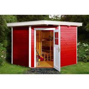 Weka Gartenhaus 229 21 mm rot mit Fußboden 270 x 271 x 217 cm Weka Gartenhaus 229 21 mm rot mit Fußboden 270 x 271 x 217 cm