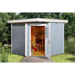Weka Gartenhaus 229 21 mm grau mit Fußboden 270 x 270 x 217 cm Weka Gartenhaus 229 21 mm grau mit Fußboden 270 x 270 x 217 cm