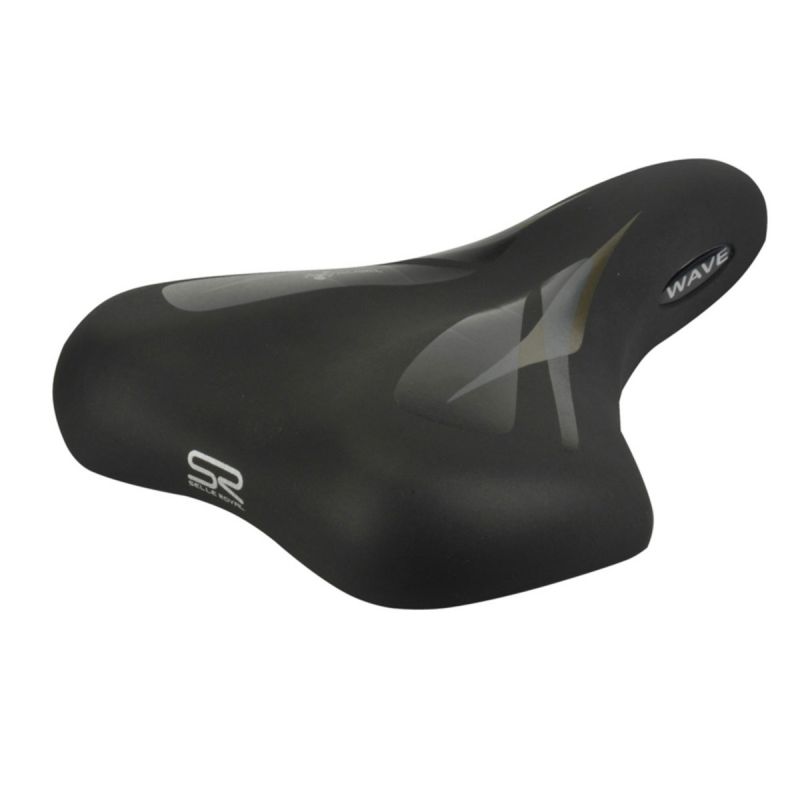 Fahrrad Sattel Trekking Gel schwarz