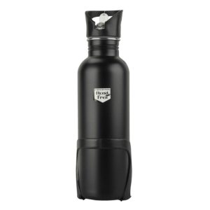 Fischer Trinkflasche Edelstahl mit Halter schwarz 750 ml Fischer Trinkflasche Edelstahl mit Halter schwarz 750 ml