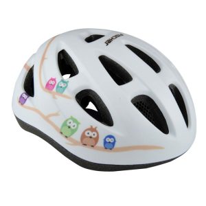 Fischer Bikes Kinder-Fahrradhelm Eule weiß Größe S/M Fischer Bikes Kinder-Fahrradhelm Eule weiß Größe S/M