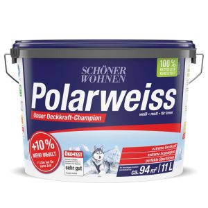 Schöner Wohnen Farbe Wand- und Deckenfarbe Polarweiß 11 L
