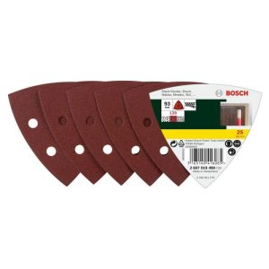 Bosch Deltaschleifblatt Korund K120 9,3 cm 25 Stück Bosch Deltaschleifblatt Korund K120 9,3 cm 25 Stück
