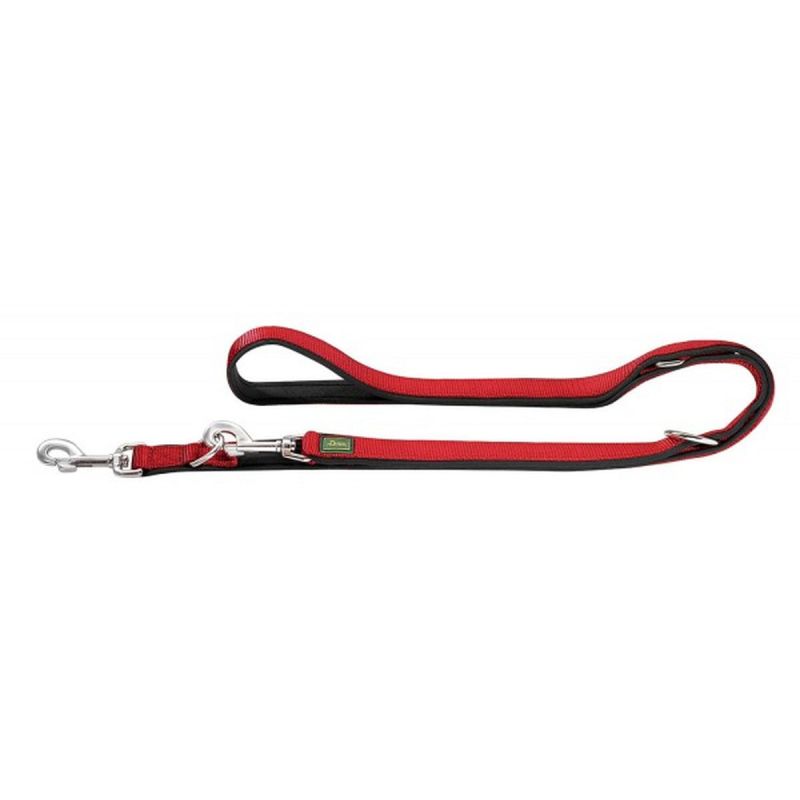 Hunter Verstellbare Führleine Neopren rot/schw 20/200