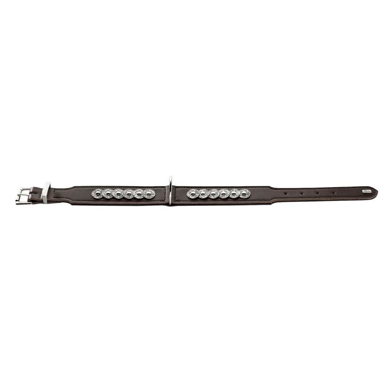 Hunter  Dog Halsband Basic Rom d-braun 35-43 cm