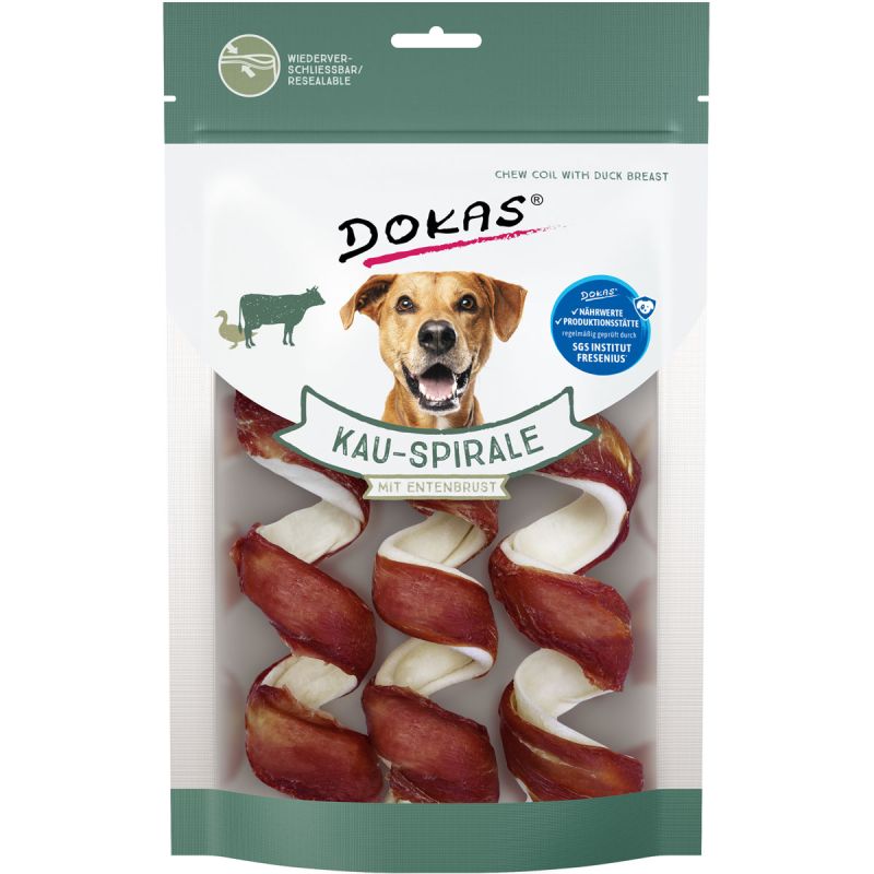 Dokas Snack Kau-Spirale Entenbrust 3 St 110g