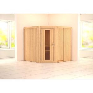 Karibu  Elementsauna „Jarin“, mit Energiespartür