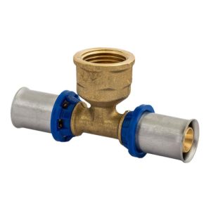 Kirchhoff T-Übergangsstück Pressfitting für Mehrschicht-Verbundrohr 26 mmx3/4IGx26 mm
