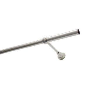 Gardinia Gardinenstange Ally 1-Lauf Durchmesser 19 mm 200 cm Edelstahl-optik