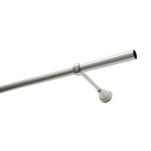 Gardinia Gardinenstange Ally 1-Lauf Durchmesser 19 mm 240 cm Edelstahl-optik