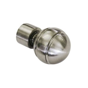Gardinia Endstück Kugel für Durchmesser 19 mm 5,5 cm Edelstahl-optik Gardinia Endstück Kugel für Durchmesser 19 mm 5,5 cm Edelstahl-optik
