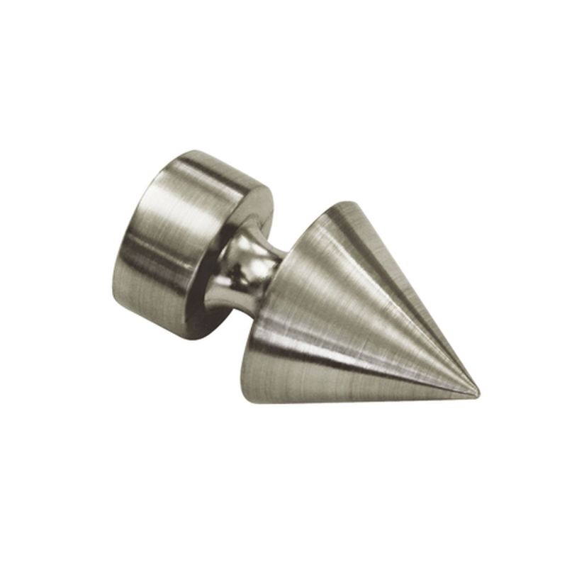 Gardinia Endstück Spitze für Durchmesser 19 mm 5,08 cm Edelstahl-optik