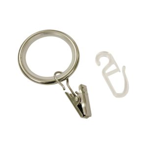Gardinia Gardinenringe mit Gleiteinlage für Durchmesser 19 mm Edelstahl-optik Gardinia Gardinenringe mit Gleiteinlage für Durchmesser 19 mm Edelstahl-optik