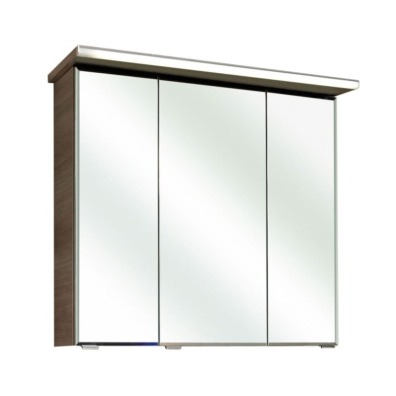 Pelipal LED-Spiegelschrank Trentino grau 75 x 72 x 20 cm