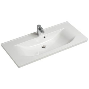 Pelipal Mineralmarmor-Waschtisch Trentino weiß 110 x 3,2 x 51 cm Pelipal Mineralmarmor-Waschtisch Trentino weiß 110 x 3,2 x 51 cm