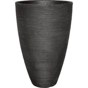 Pflanzgefäß Rillenoptik 40 x 60 cm anthrazit
