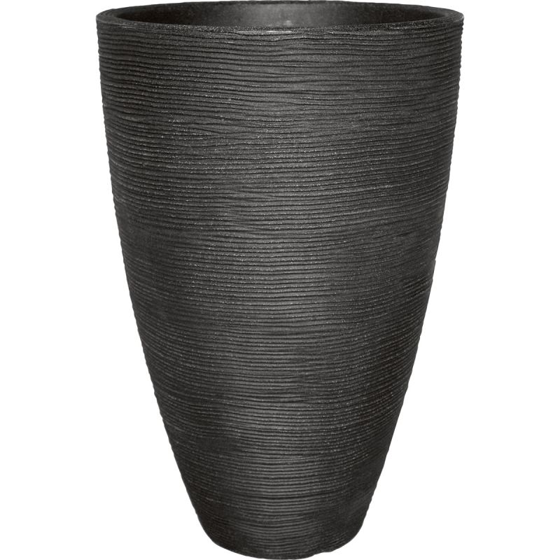 Pflanzgefäß Rillenoptik 40 x 60 cm anthrazit