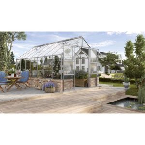 Vitavia Gewächshaus Cassandra 9,9m² 3 mm silber-sand Vitavia Gewächshaus Cassandra 9,9m² 3 mm silber-sand