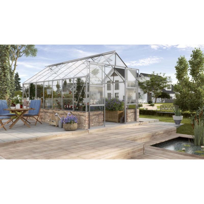 Vitavia Gewächshaus Cassandra 9,9m² 3 mm silber-sand