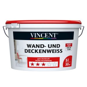 Vincent Wand- und Deckenweiß 5 L Vincent Wand- und Deckenweiß 5 L