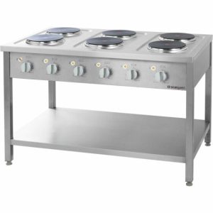 STALGAST Elektroherd Serie 700- 6 Platten à 2,6 kW, 1200x700x850mm, 15.6 kW STALGAST Elektroherd Serie 700- 6 Platten à 2,6 kW, 1200x700x850mm, 15.6 kW