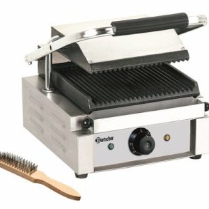 Bartscher Kontaktgrill Elektrogrill Paninigrill, Grillplatten gerillt Bartscher Kontaktgrill Elektrogrill Paninigrill, Grillplatten gerillt