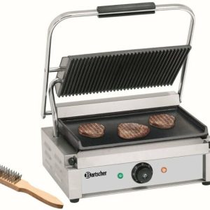 Bartscher Kontaktgrill Paninigrill Elektrogrill, oben gerillt, unten glatt Bartscher Kontaktgrill Paninigrill Elektrogrill, oben gerillt, unten glatt