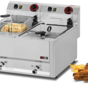 Elektro-Fritteuse RED600 2x 8 Liter, 6kW 230V, Breite 660mm Elektro-Fritteuse RED600 2x 8 Liter, 6kW 230V, Breite 660mm