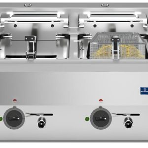 MASTRO Elektro Fritteuse 2 Becken 2x 10L, 400V 18kW, 700x650x300mm MASTRO Elektro Fritteuse 2 Becken 2x 10L, 400V 18kW, 700x650x300mm